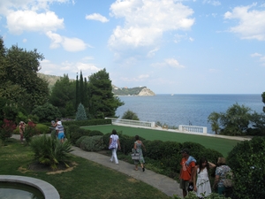 Вид на море со стороны парка