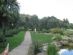 Красивая аллея в парке Партенита