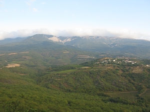 Вид со склона горы Аю-даг в Крыму