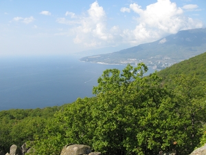Черноморское побережье, вид с горы Аю-даг